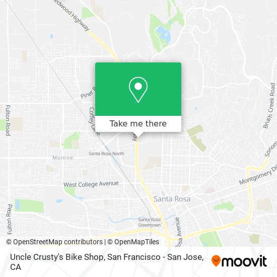 Uncle Crusty's Bike Shop map