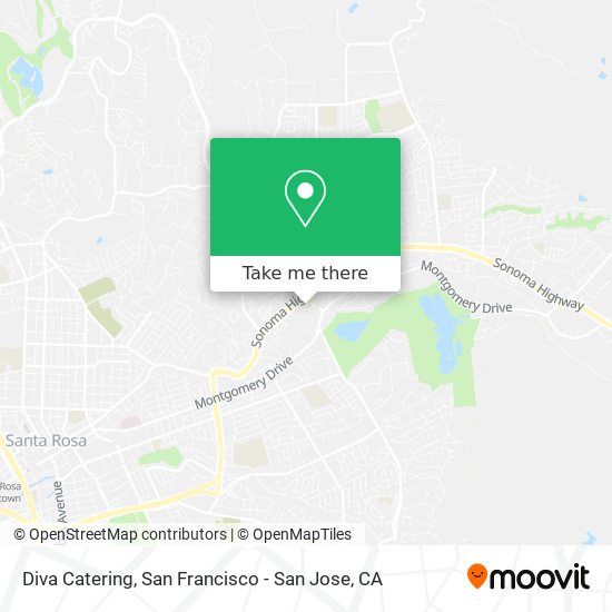 Diva Catering map