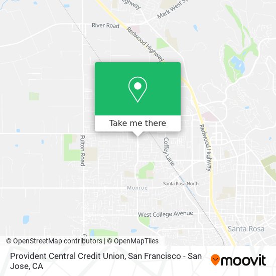 Provident Central Credit Union map