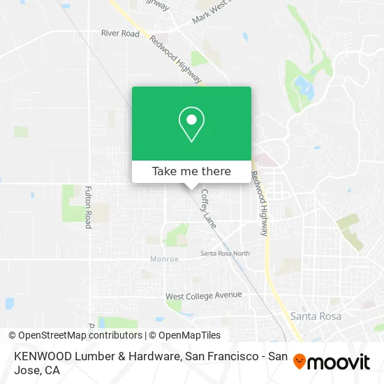 Mapa de KENWOOD Lumber & Hardware