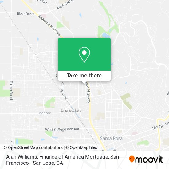 Alan Williams, Finance of America Mortgage map