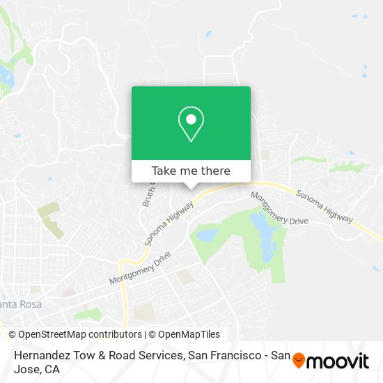 Mapa de Hernandez Tow & Road Services