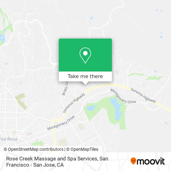 Mapa de Rose Creek Massage and Spa Services