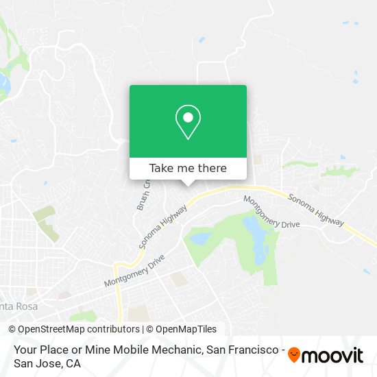 Mapa de Your Place or Mine Mobile Mechanic