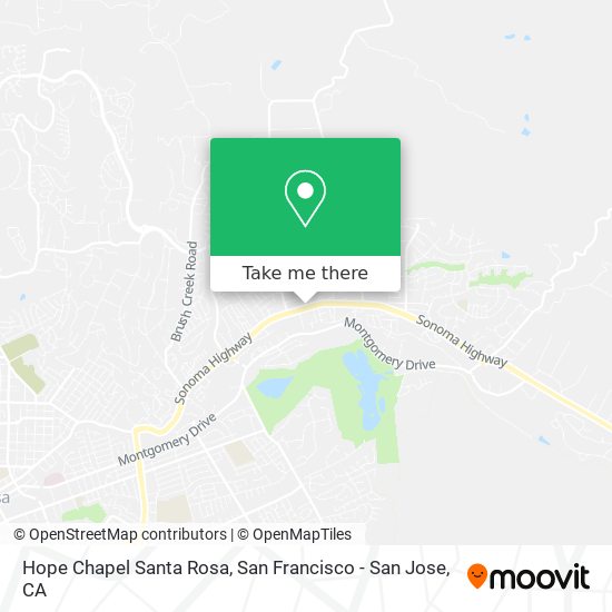 Hope Chapel Santa Rosa map