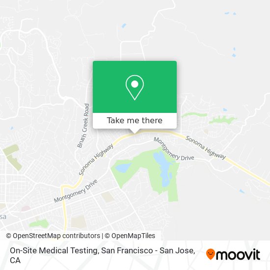 On-Site Medical Testing map