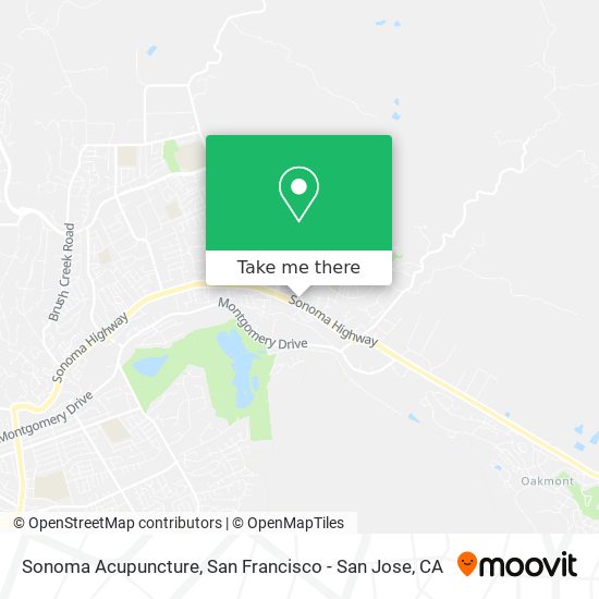 Sonoma Acupuncture map