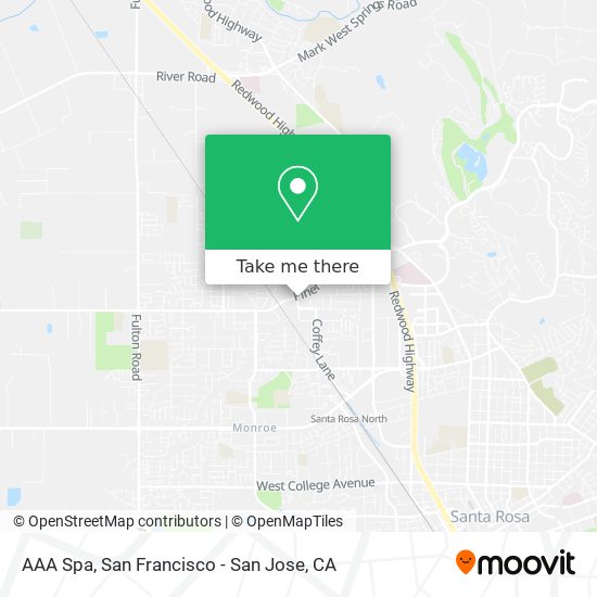 Mapa de AAA Spa