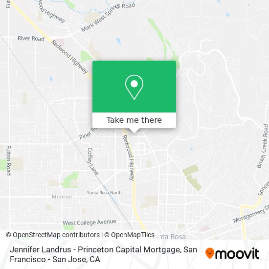 Mapa de Jennifer Landrus - Princeton Capital Mortgage
