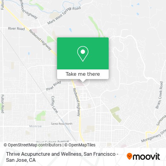 Mapa de Thrive Acupuncture and Wellness
