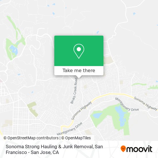 Mapa de Sonoma Strong Hauling & Junk Removal