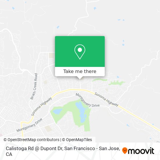 Calistoga Rd @ Dupont Dr map