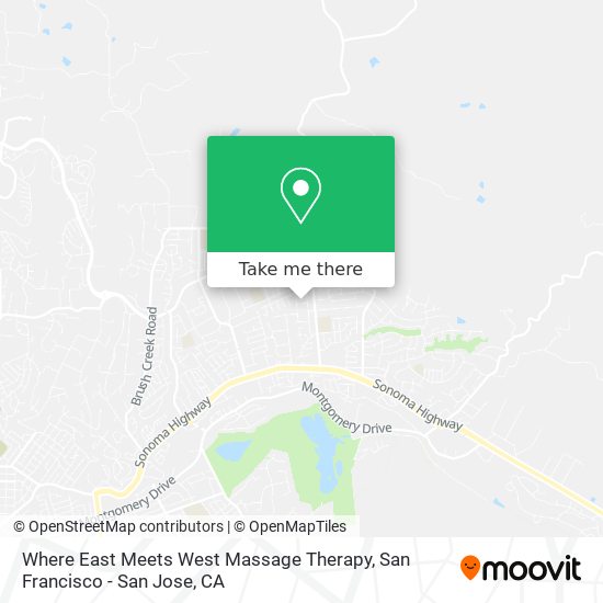 Where East Meets West Massage Therapy map
