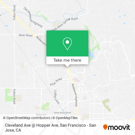 Cleveland Ave @ Hopper Ave map