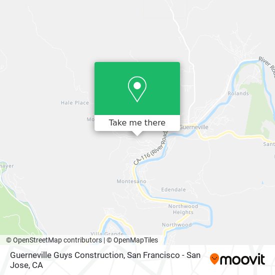 Mapa de Guerneville Guys Construction