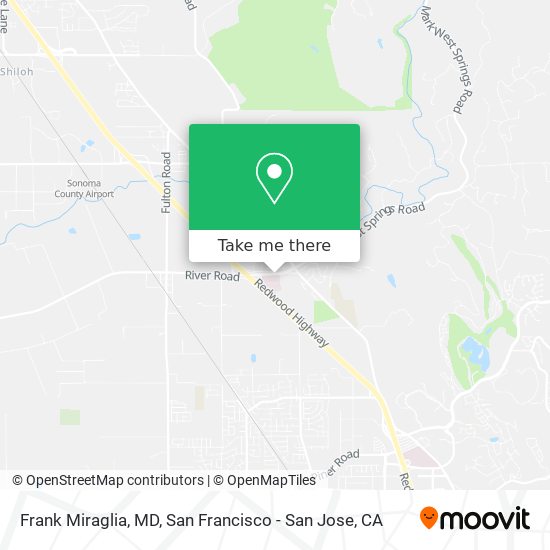 Frank Miraglia, MD map