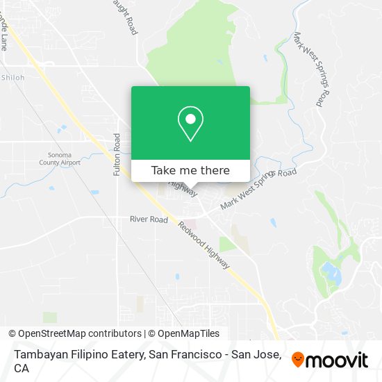 Mapa de Tambayan Filipino Eatery