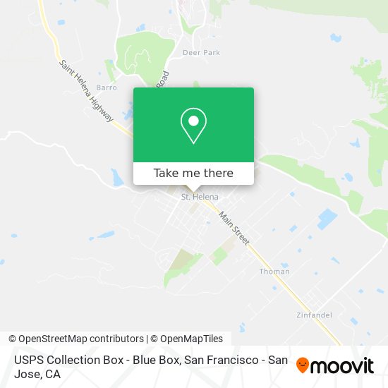 USPS Collection Box - Blue Box map