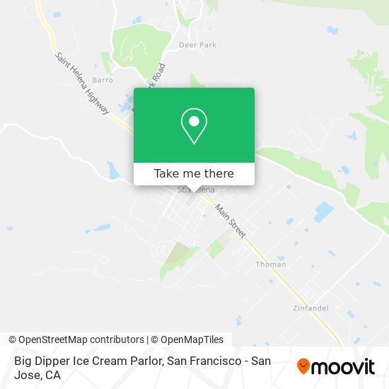 Mapa de Big Dipper Ice Cream Parlor