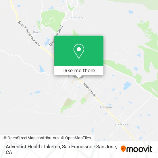 Adventist Health Taketen map