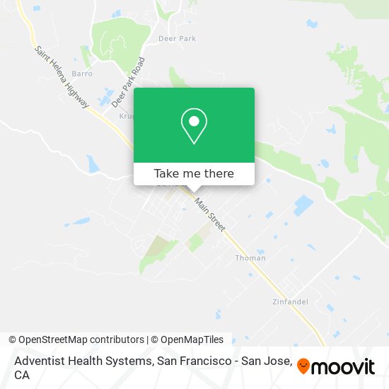 Adventist Health Systems map