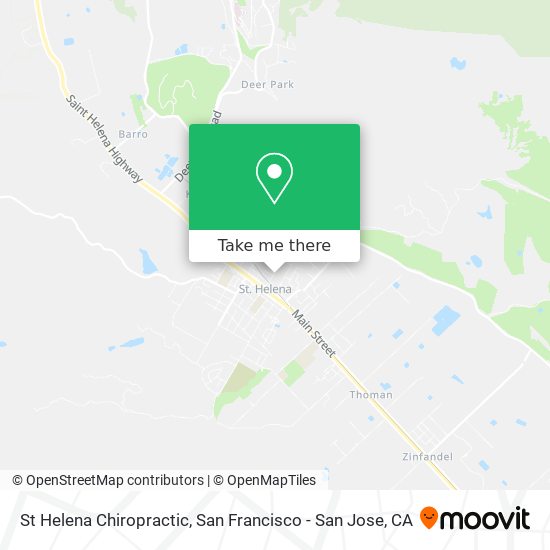 St Helena Chiropractic map