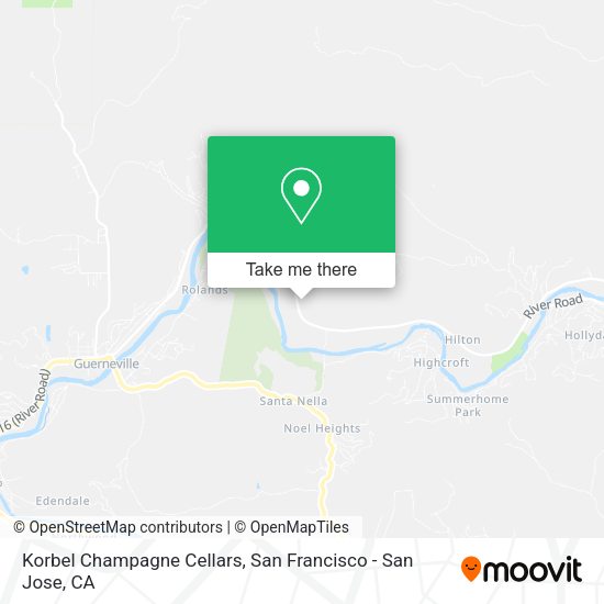 Mapa de Korbel Champagne Cellars