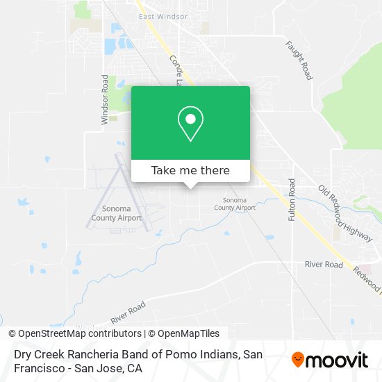 Dry Creek Rancheria Band of Pomo Indians map