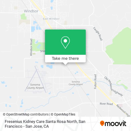 Fresenius Kidney Care Santa Rosa North map