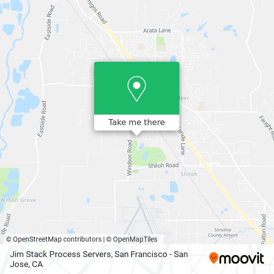 Jim Stack Process Servers map
