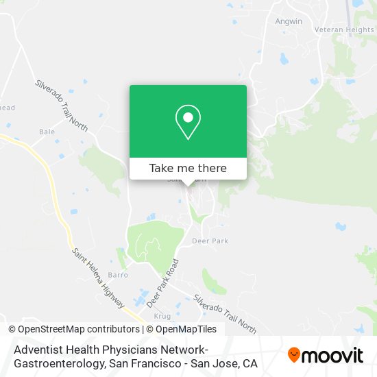 Mapa de Adventist Health Physicians Network-Gastroenterology