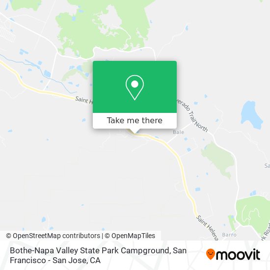 Bothe-Napa Valley State Park Campground map