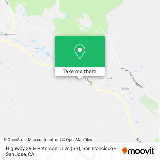 Highway 29 & Peterson Drive (SB) map