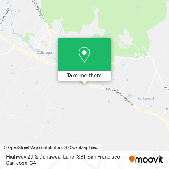 Highway 29 & Dunaweal Lane (SB) map