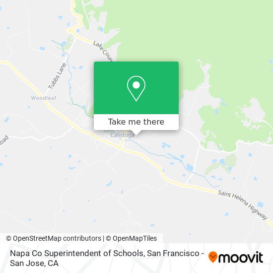 Napa Co Superintendent of Schools map