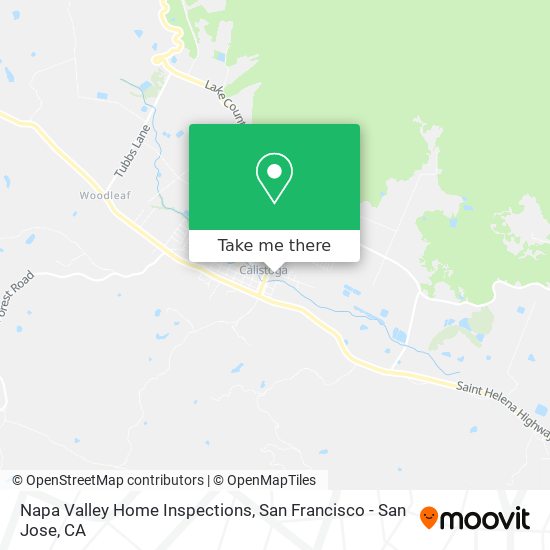 Napa Valley Home Inspections map