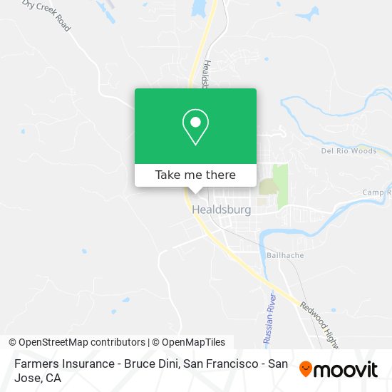 Farmers Insurance - Bruce Dini map