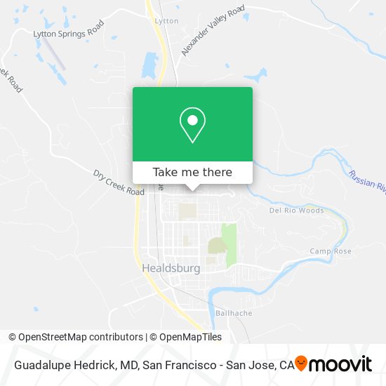 Guadalupe Hedrick, MD map