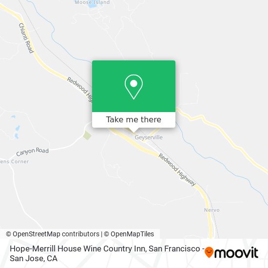 Hope-Merrill House Wine Country Inn map