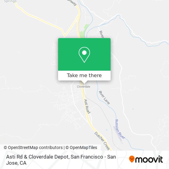 Mapa de Asti Rd & Cloverdale Depot