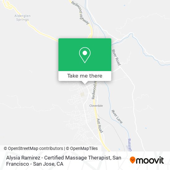 Mapa de Alysia Ramirez - Certified Massage Therapist