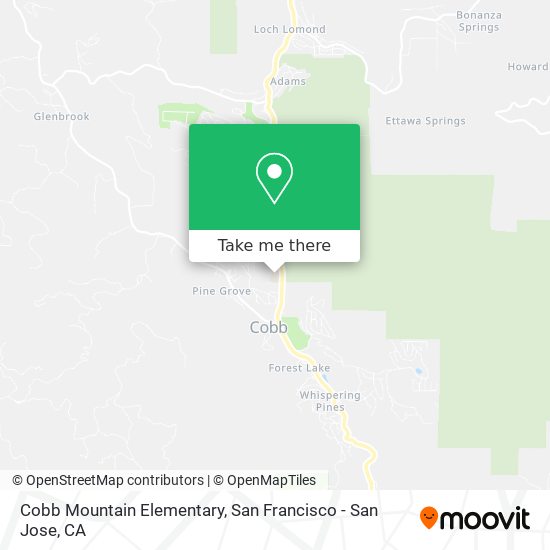 Mapa de Cobb Mountain Elementary