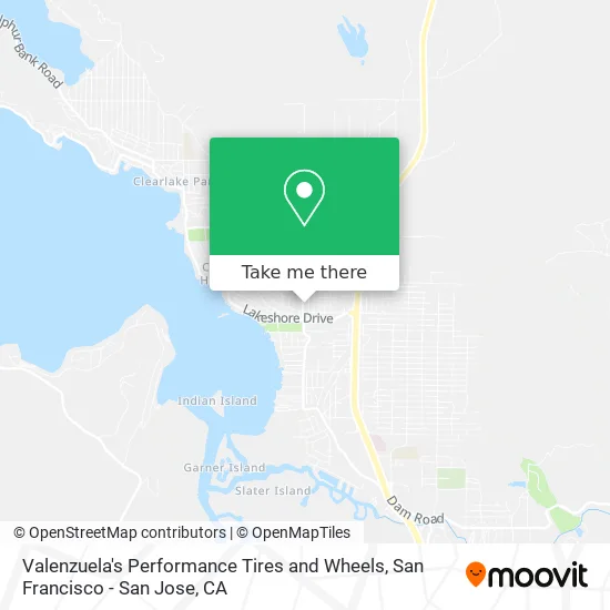 Valenzuela's Performance Tires and Wheels map