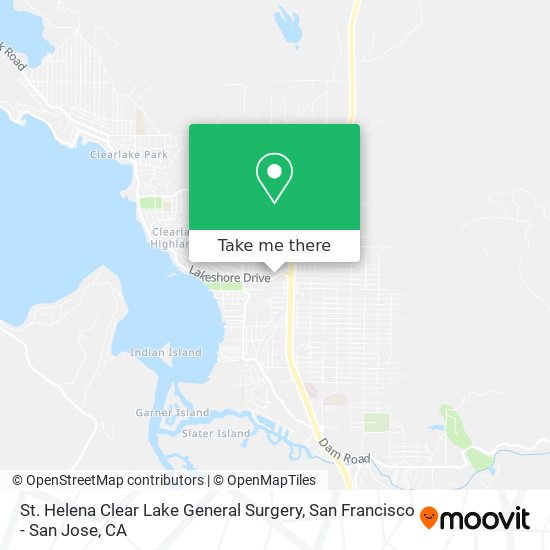 St. Helena Clear Lake General Surgery map