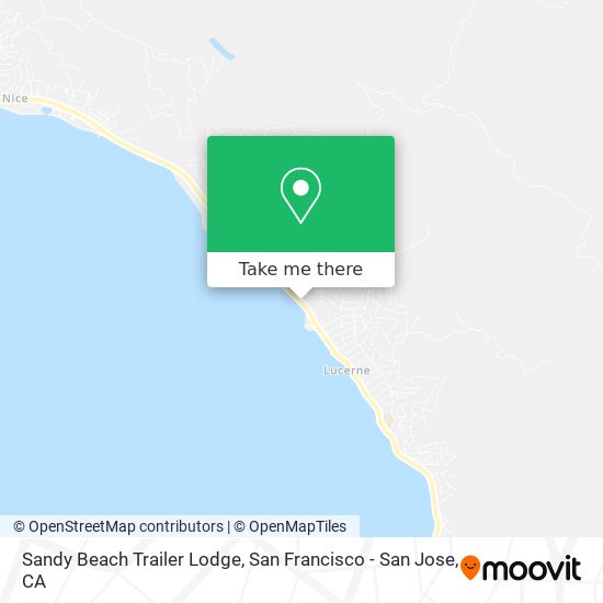 Sandy Beach Trailer Lodge map