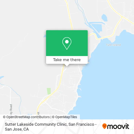 Sutter Lakeside Community Clinic map