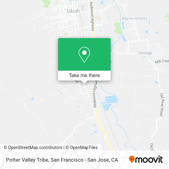 Mapa de Potter Valley Tribe