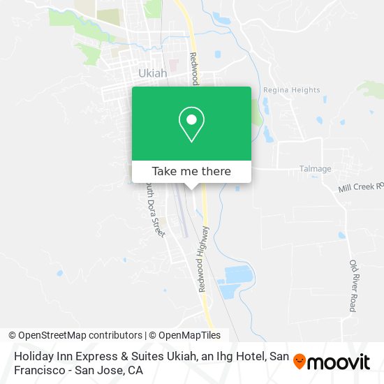 Mapa de Holiday Inn Express & Suites Ukiah, an Ihg Hotel