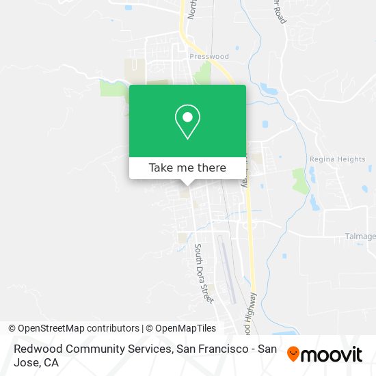 Mapa de Redwood Community Services