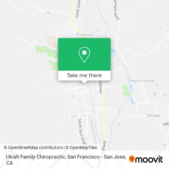 Ukiah Family Chiropractic map